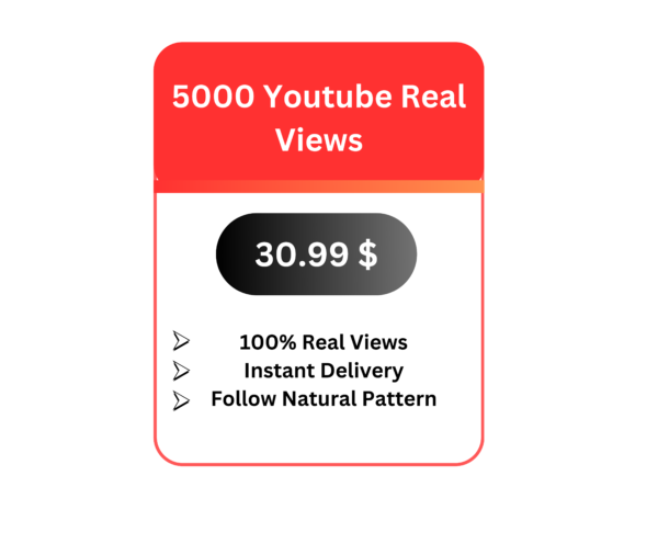 5000 Youtube Real Video Views