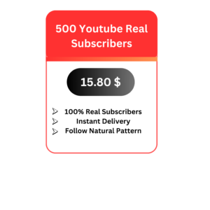 500 Youtube Real Subscribers