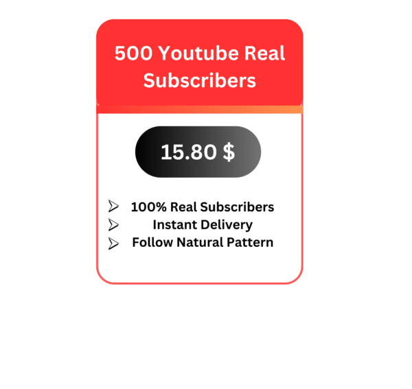 500 Youtube Real Subscribers