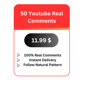 50 Youtube Real Comments