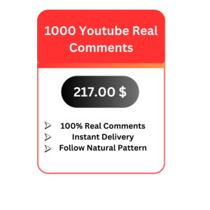 1000 Youtube Real Comments