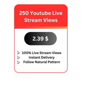 250 Youtube Live Stream Views