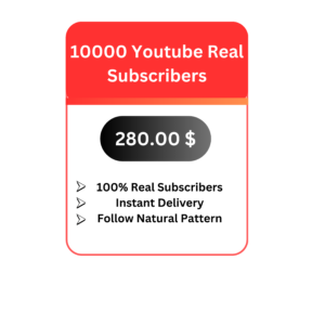 10000 Youtube Real Subscribers