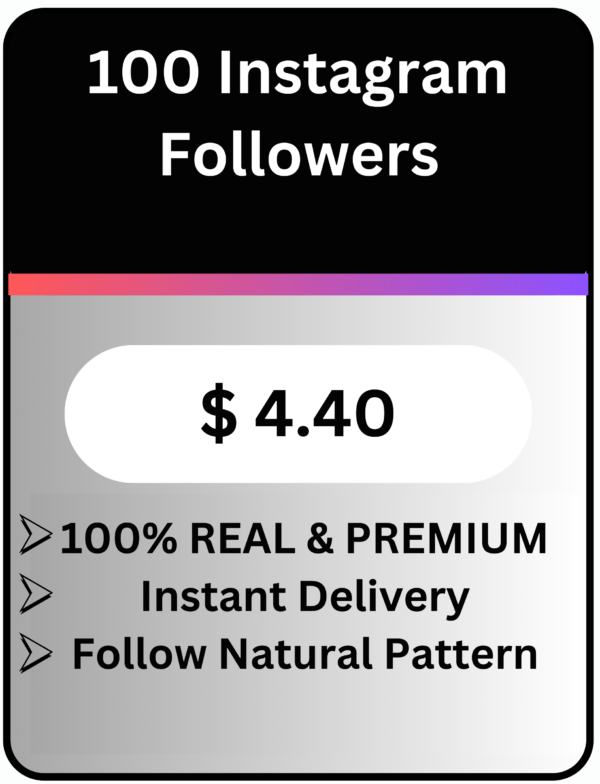 Buy Real Premium Quality Instagram Followers