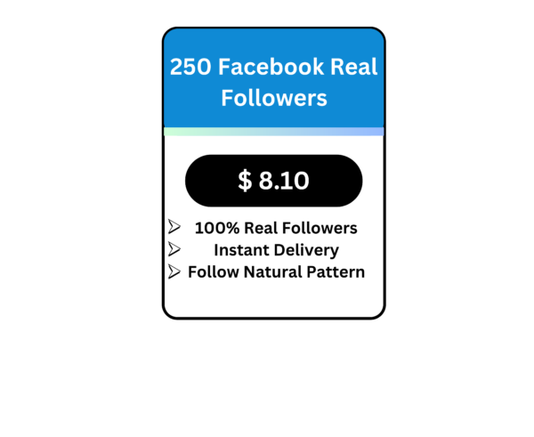 250 Facebook Real Followers