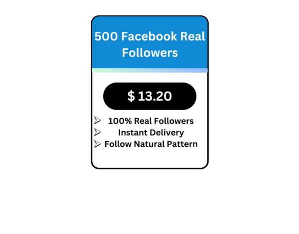 500 Facebook Real Followers