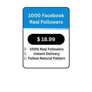 1000 Facebook Real Followers