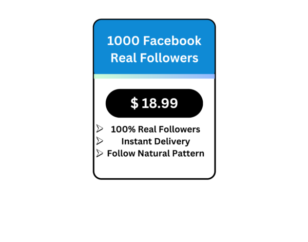 1000 Facebook Real Followers