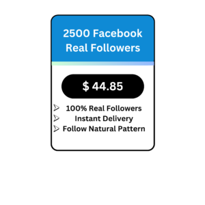 2500 Facebook Real Followers