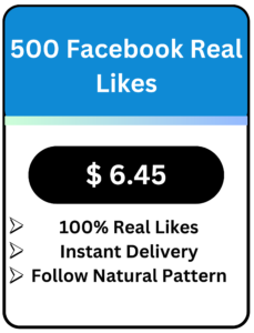 Buy facebook Real Likes