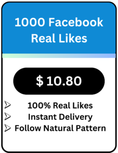 Buy facebook Real Likes