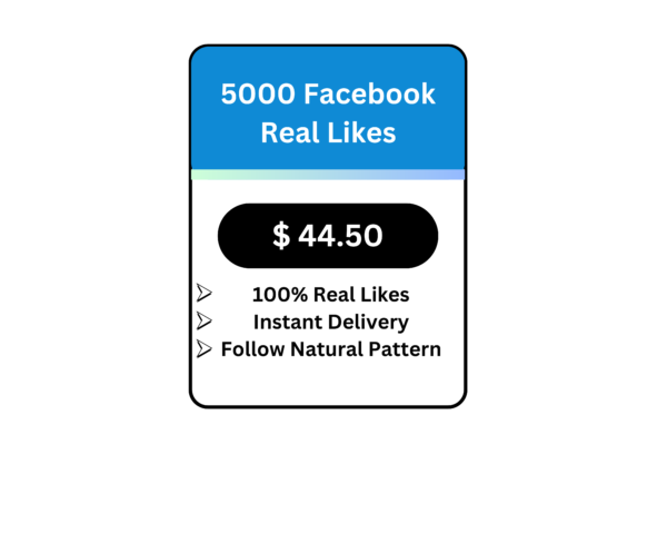 5000 Facebook Real Likes