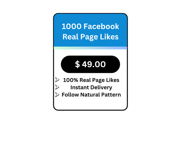 1000 Facebook Real Page Likes