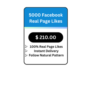 5000 Facebook Real Page Likes