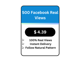 500 Facebook Real Views