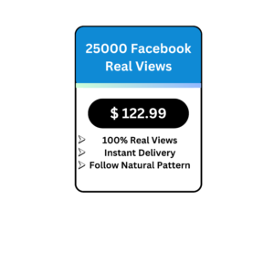 25000 Facebook Real Views