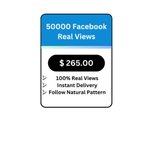 50000 Facebook Real Views