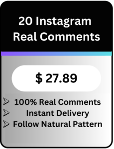 Buy Instagram REAL COMMENTS