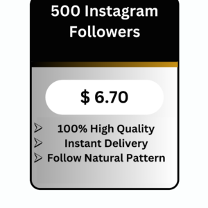 500 High Quality Instagram Followers