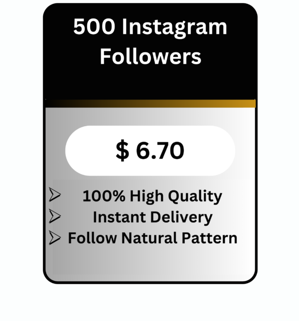 500 High Quality Instagram Followers