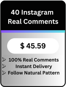 Buy Instagram REAL COMMENTS