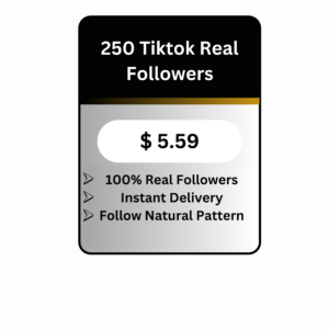 250 TikTok Real Followers