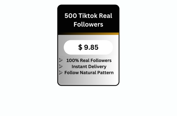 500 TikTok Real Followers