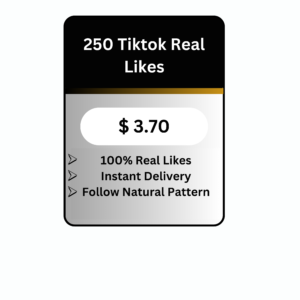 250 TikTok Real Likes