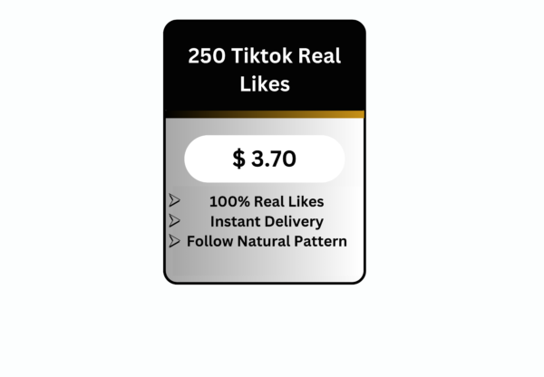 250 TikTok Real Likes