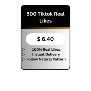 500 TikTok Real Likes