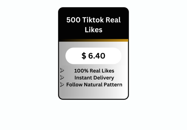 500 TikTok Real Likes