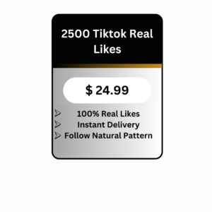 2500 TikTok Real Likes