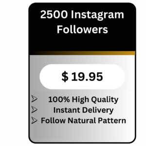 2500 High Quality Instagram Followers