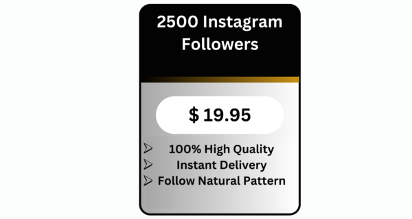 2500 High Quality Instagram Followers