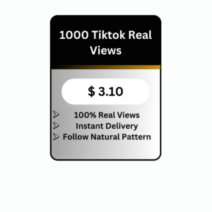 1000 TikTok Real Views