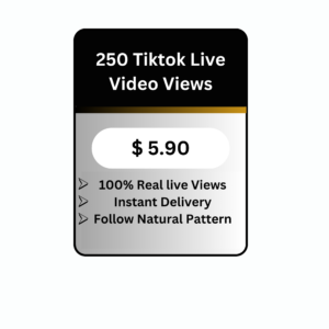 250 TikTok Live Video Views