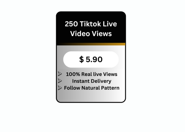 250 TikTok Live Video Views