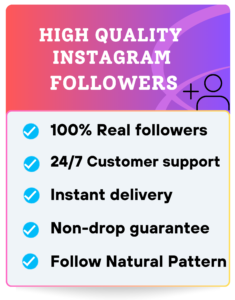 HIGH QUALITY INSTAGRAM FOLLOWERS