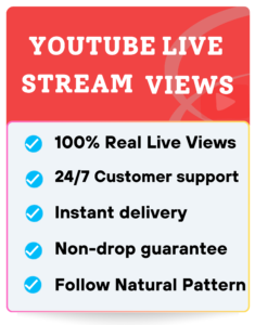 BUY YOTUBE LIVE STREAM VIEWS