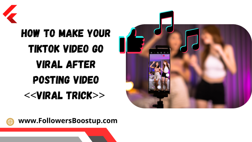 How to make your Tiktok video go viral After Posting! Video Viral Trick